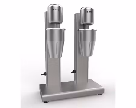 Drinkmixer/Milkshaker SOTUS2, dubbel  2x0,75 Liter rostfri bägare, SARO