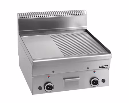 Gas-Stekhäll Räfflad/Slät-Krom 10,2kW, 60x60x27cm, mBm