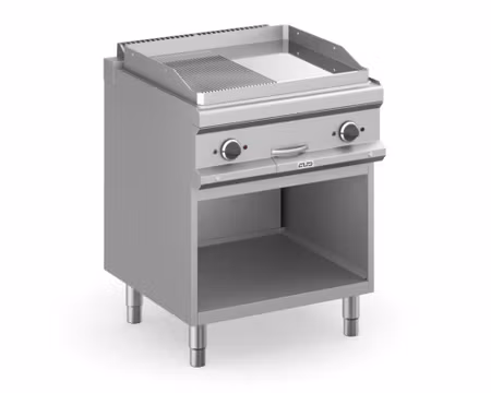 Stekhäll Slät/räfflad-Krom 8kW, 70x71,4x85cm, mBm