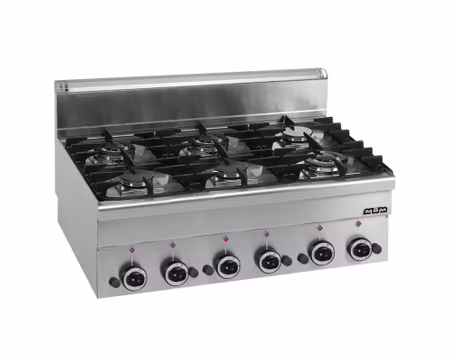 Gasspis 6xBrännare Ink Säkerhetsventil, 100x60x27cm 17,55kW, mBm