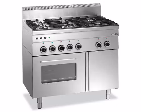 Gasspis 6xBrännare Ink Gasugn, 100x60x85cm 17,55kW, mBm