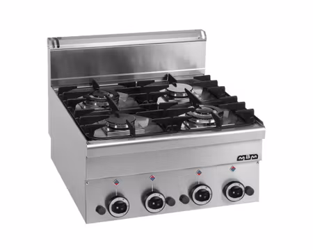 Gasspis 4xBrännare Ink Säkerhetsventil, 60x60x27cm 11,7kW, mBm