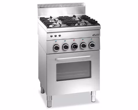 Gasspis 4xBrännare Ink Gasugn, 60x60x85cm 17,55kW, mBm