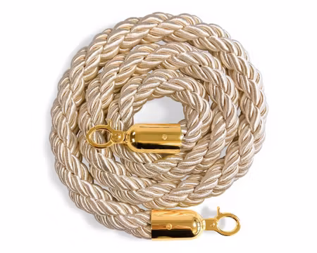 Flätat Rep(1,5m) Till Köstolpe, Beige/Guld, Exxent