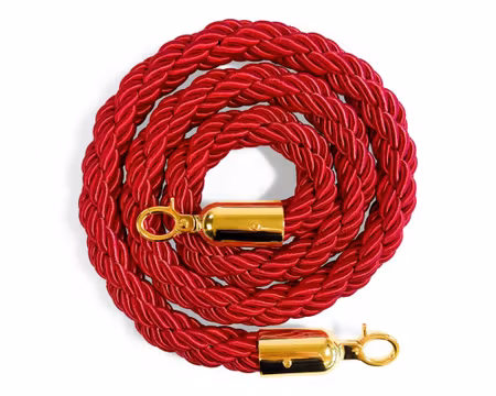 Flätat Rep(1,5m) Till Köstolpe, Röd/Guld, Exxent