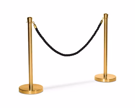 Flätat Rep(1,5m) Till Köstolpe, Svart/Guld, Exxent