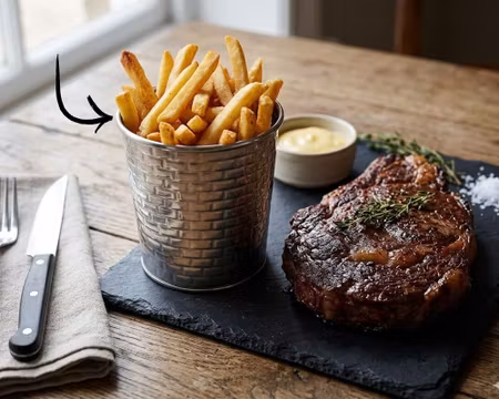 Pommes mugg Rostfri D9cm, H9cm, 40cl