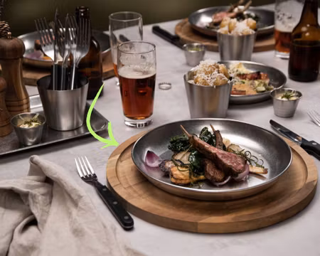 Serveringsfat Ø 33 cm Akacia