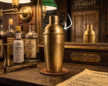 Cocktail Shaker 57cl Antique Guld, UTOPIA