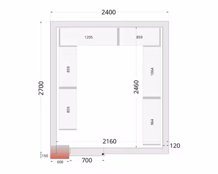 Hyllsystem Till Frysrum (CRNF2427 och CRNF2427WD), TEFCOLD
