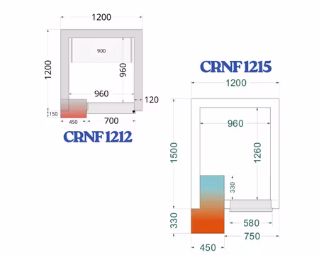 Hyllsystem Till Frysrum (CRNF1212 och CRNF1215), TEFCOLD