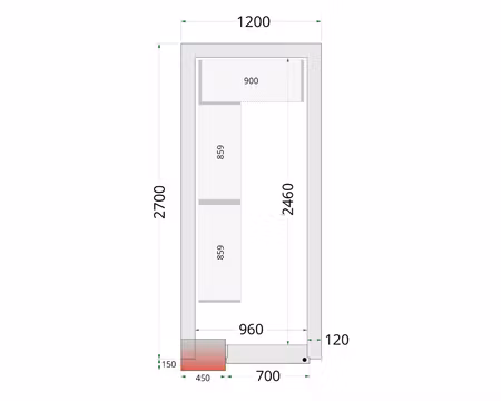 Hyllsystem Till Frysrum (CRNF1227), TEFCOLD