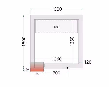 Hyllsystem Till Frysrum (CRNF1515), TEFCOLD