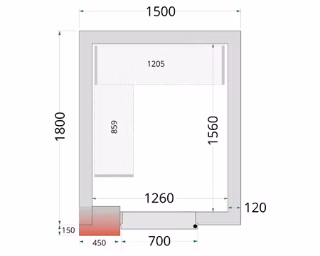 Hyllsystem Till Frysrum (CRNF1518), TEFCOLD