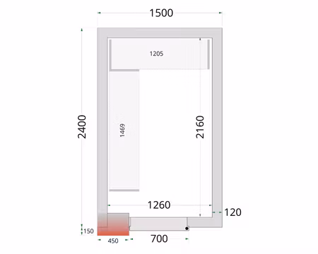 Hyllsystem Till Frysrum (CRNF1524), TEFCOLD