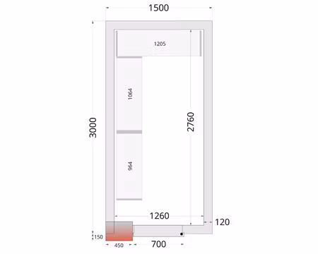 Hyllsystem Till Frysrum (CRNF1530), TEFCOLD