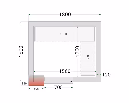 Hyllsystem Till Frysrum (CRNF1815), TEFCOLD