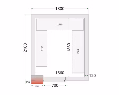 Hyllsystem Till Frysrum (CRNF1821), TEFCOLD