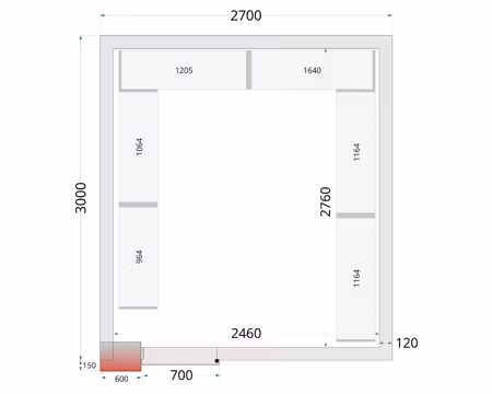 Hyllsystem Till Frysrum (CRNF2730), TEFCOLD