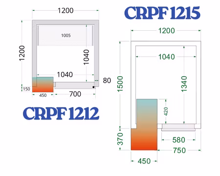 Hyllsystem Till Kylrum (CRPF1212 och CRPF1215), TEFCOLD