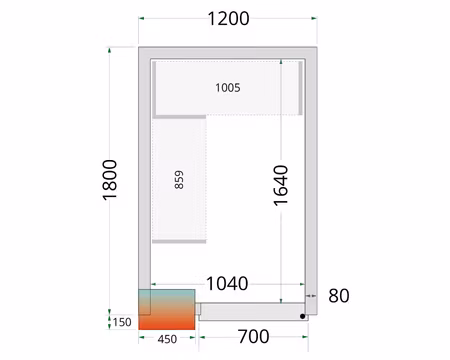 Hyllsystem Till Kylrum (CRPF1218), TEFCOLD