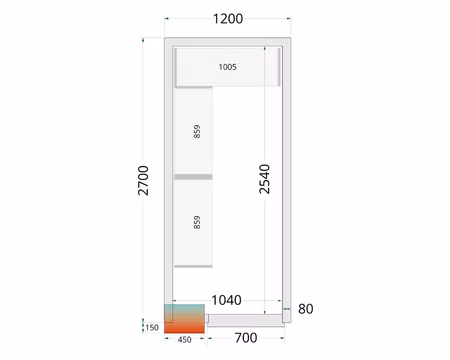 Hyllsystem Till Kylrum (CRPF1227), TEFCOLD