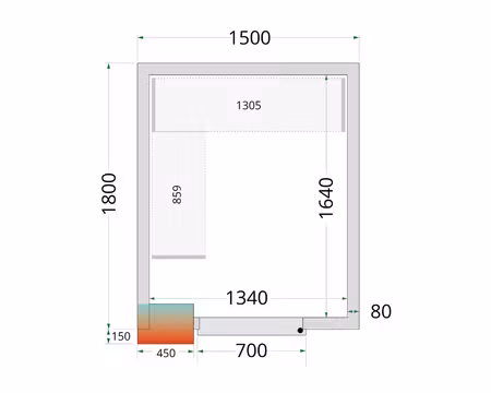 Hyllsystem Till Kylrum (CRPF1518), TEFCOLD