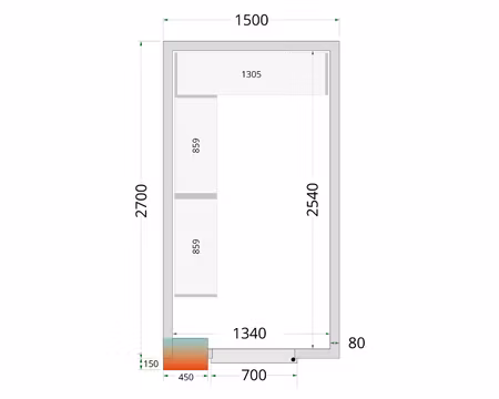 Hyllsystem Till Kylrum (CRPF1527), TEFCOLD