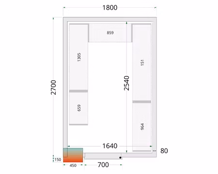 Hyllsystem Till Kylrum (CRPF1827), TEFCOLD