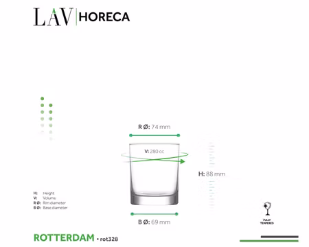 Whiskey Rotterdam 28cl, LAV Horeca