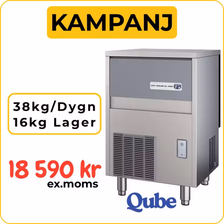 Iskubmaskin SL70 Vattenkyld, 38kg/dygn-Binge 16kg, NTF