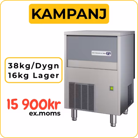 Ismaskin SL70 vattenkyld, 38kg/dygn-Binge 16kg, NTF