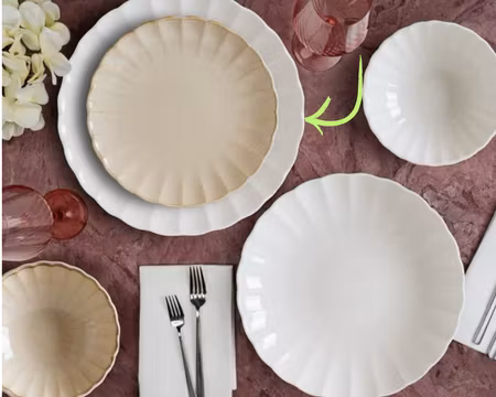 East Flat Tallrik 27 cm vit