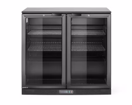 Barkyl 900x530x(h)870mm Självstängande Dubbeldörr 198Liter, HENDI