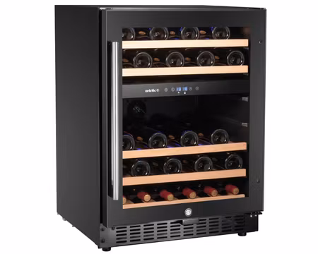 Vinkyl 2 Zoner För 46 Flaskor, 570x595x(h)820mm 137Liter, HENDI