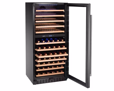 Vinkyl 2 Zoner För 124 Flaskor, 570x595x(h)1400mm 265Liter, HENDI