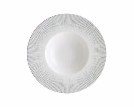 IRIS Gourmet Pasta Tallrik Med Brett Bräm D24cm