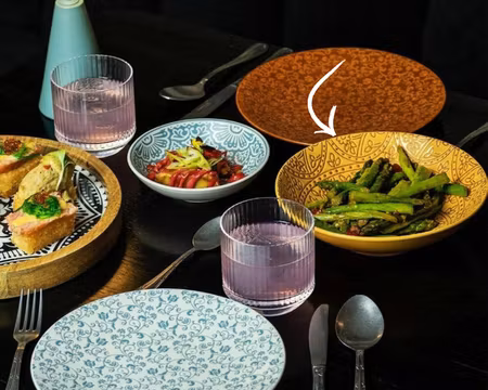 Skål Barcelona djup 19cm 75cl ocher