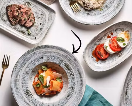 ODETTE OLIV Tallrik Djup Med Brett Bräm D28cm