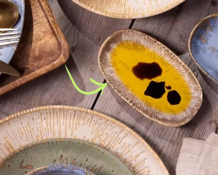 SNELL SAND Tallrik Oval 19x11cm