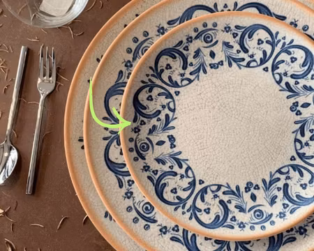 VIENTO Tallrik/Assiette Gourmet Flat D21cm