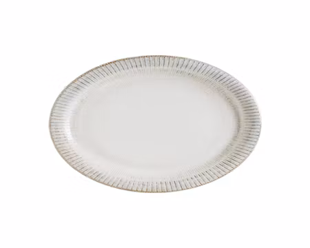 Galata Albus Oval Tallrik/Assiette 22x14cm