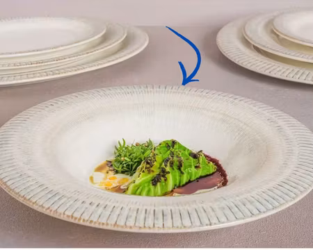 Galata Albus D28cm/H:5cm Djup Tallrik 490 cc