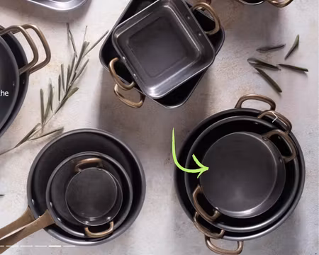 Antique Mini Kastrull D15,5xH4cm 60 cl