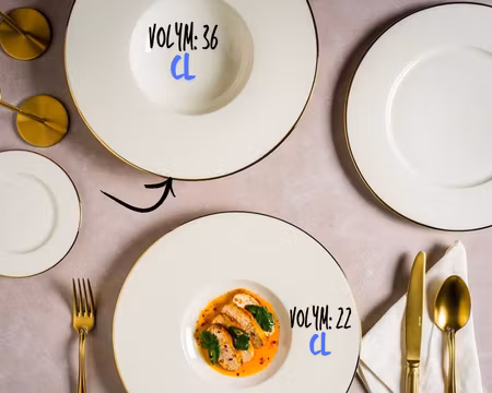 GOLD LINE Djup Tallrik Med Brett Bräm D30cm/ 36cl