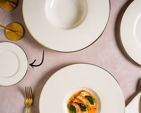 GOLD LINE NEAT Tallrik/Assiette Flat D16cm