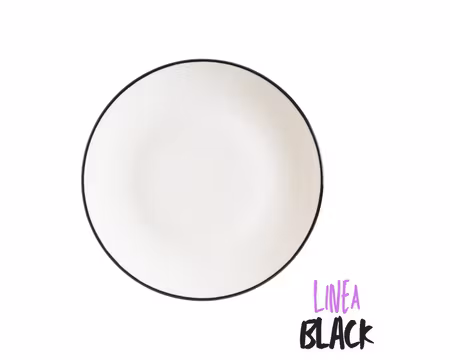Linea Black Tallrik/Assiette 21cm