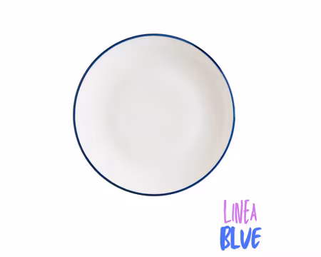 Linea Blue Flat Assiette 15cm