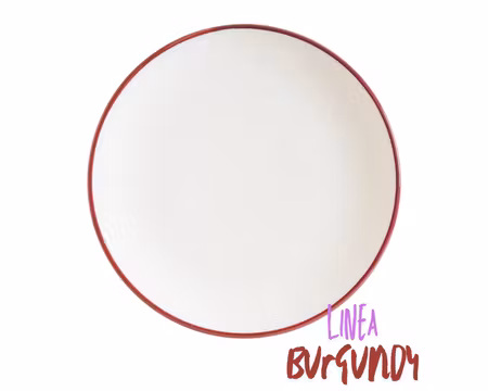 Linea Burgundy Tallrik Flat 25cm