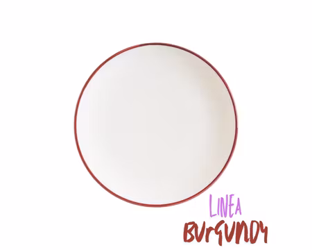 Linea Burgundy Tallrik/Assiette 21cm